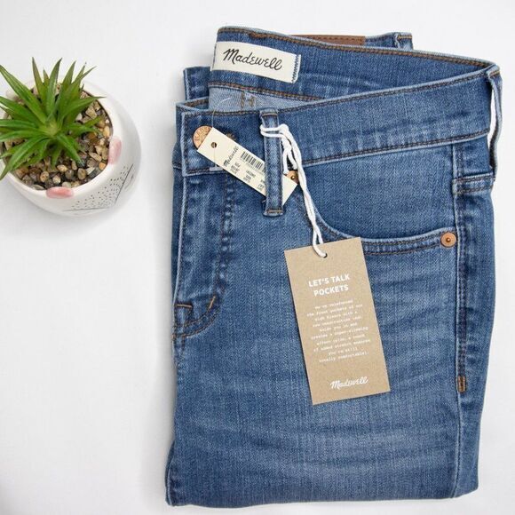 NEW Madewell Mid-rise Skinny‎ ripped Jeans in Frankie Wash, 25P - Picture 16 of 16